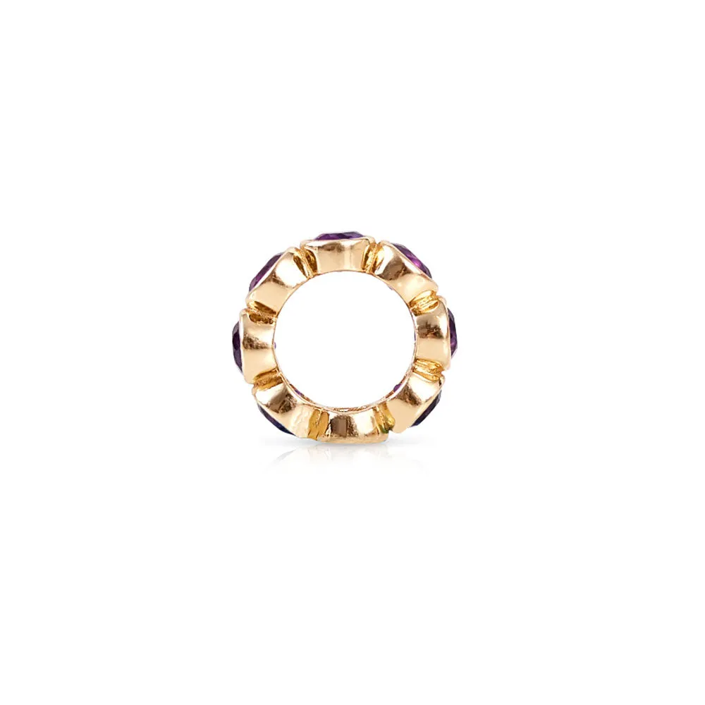 14K GOLD CITRINE ETERNITY RONDELLE