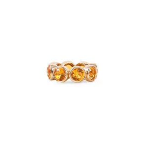 14K GOLD CITRINE ETERNITY RONDELLE
