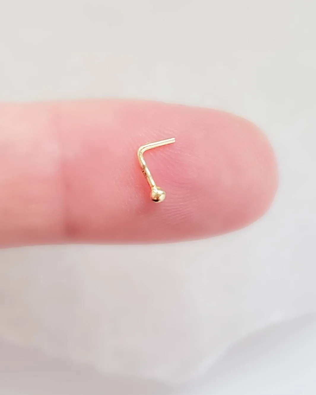 14K Gold Nose Stud
