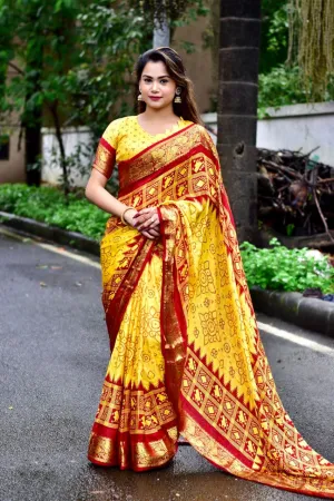 Beautiful Zankar Bandhani Saree