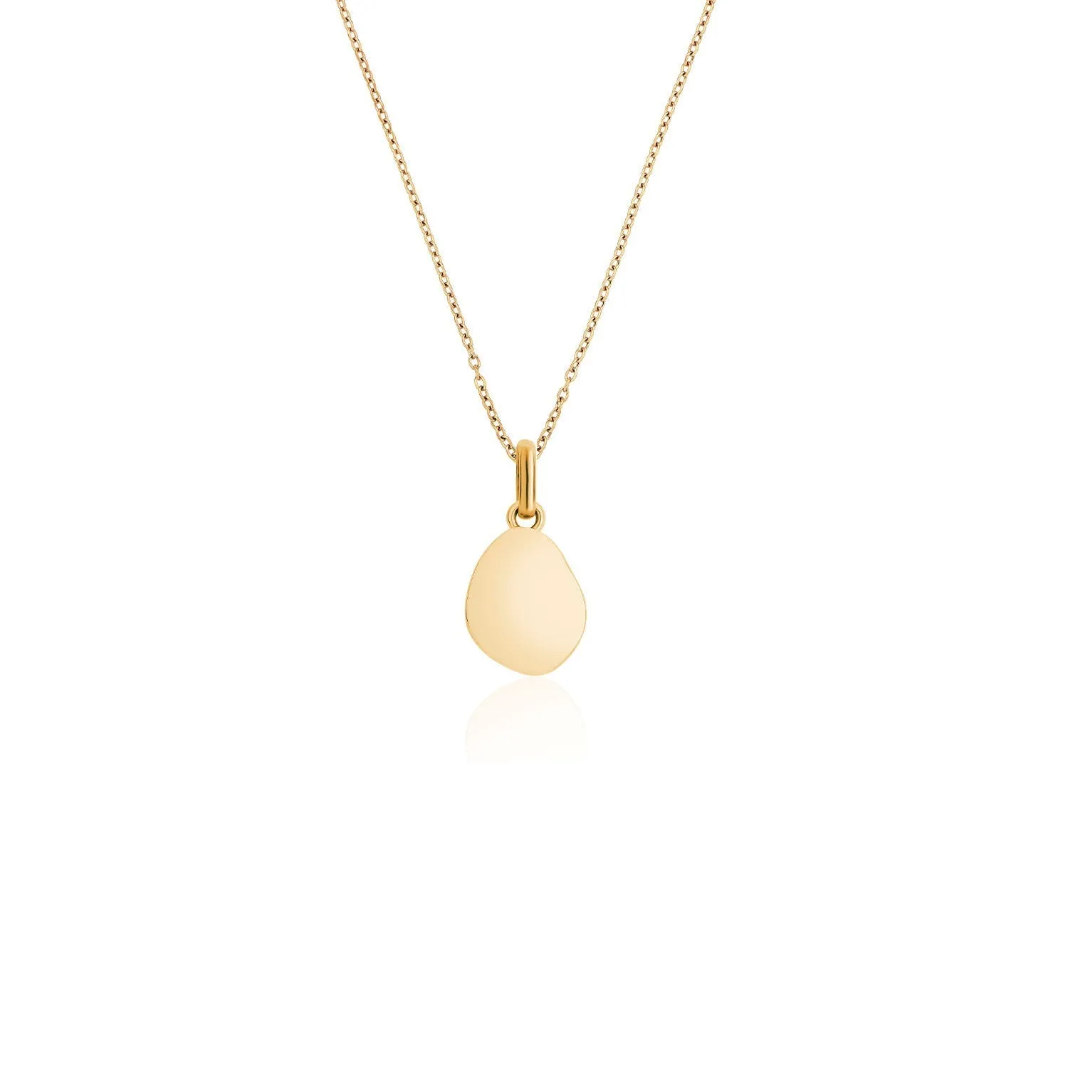 Blue Amazonite Stone Necklace (Gold)