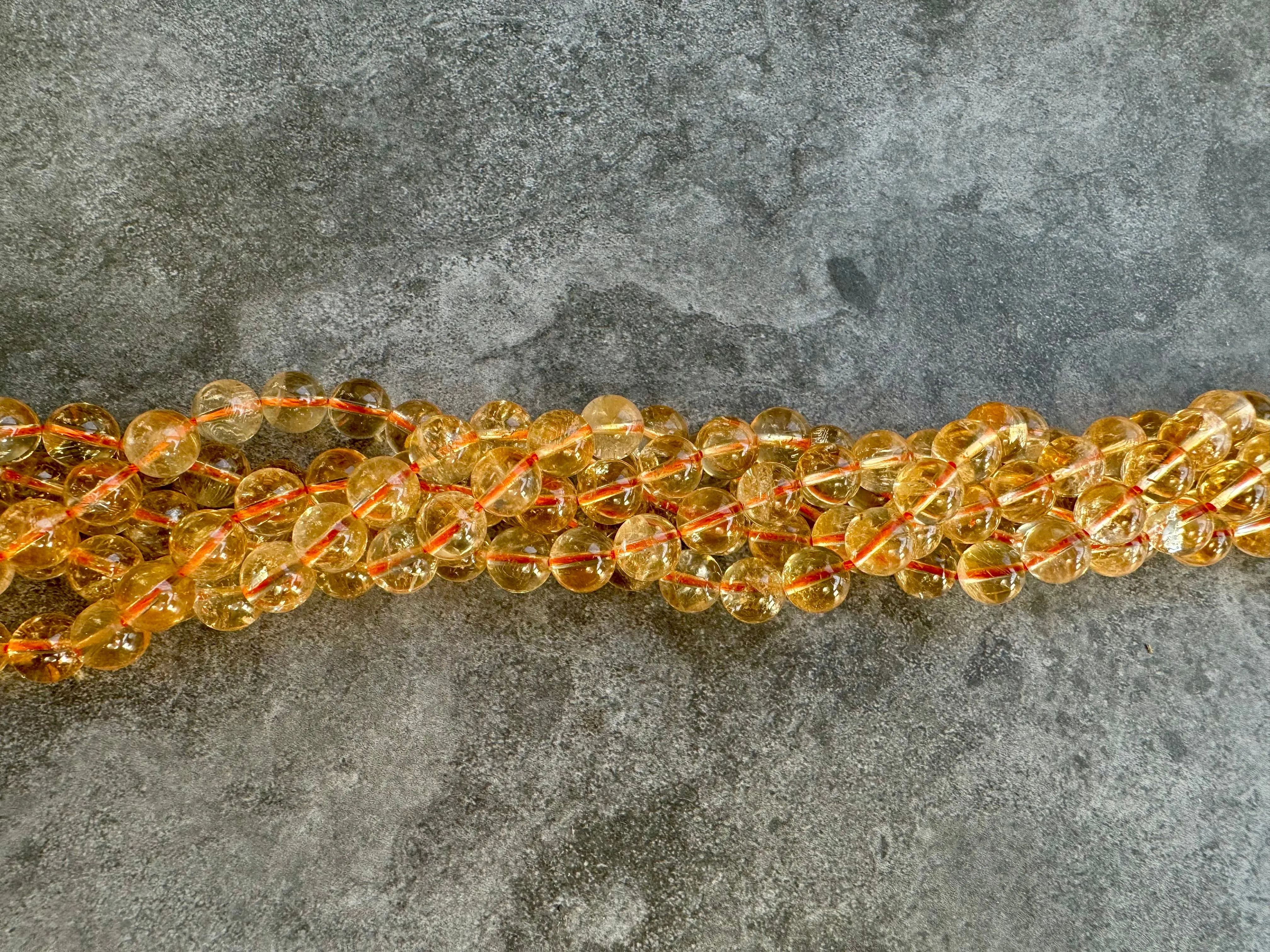 Citrine | Round Beads | 8mm | A Grade
