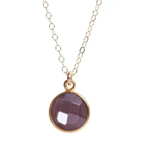 Coin Necklace in Mystic Moonstone