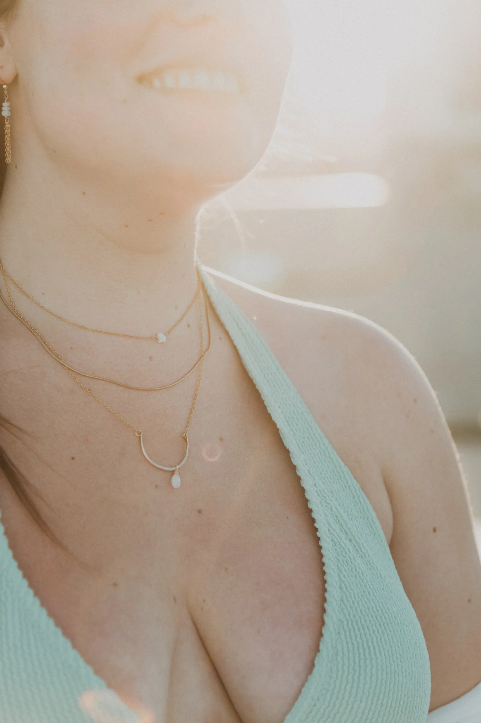 Curve Necklace | Moonstone