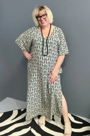 'EBONY' Dress - Mint Swirl