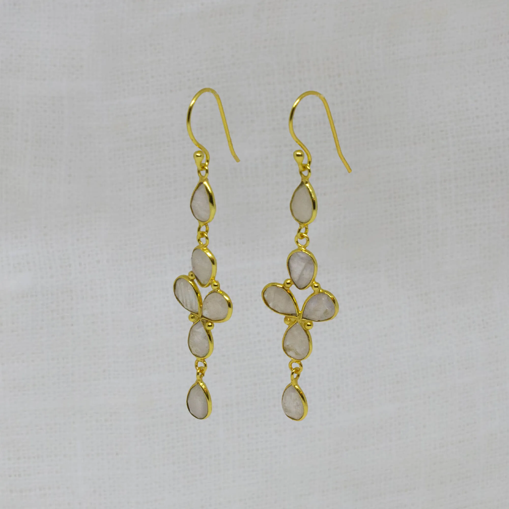 Gemstone and Gold Skye Earrings
