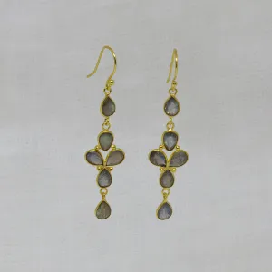 Gemstone and Gold Skye Earrings