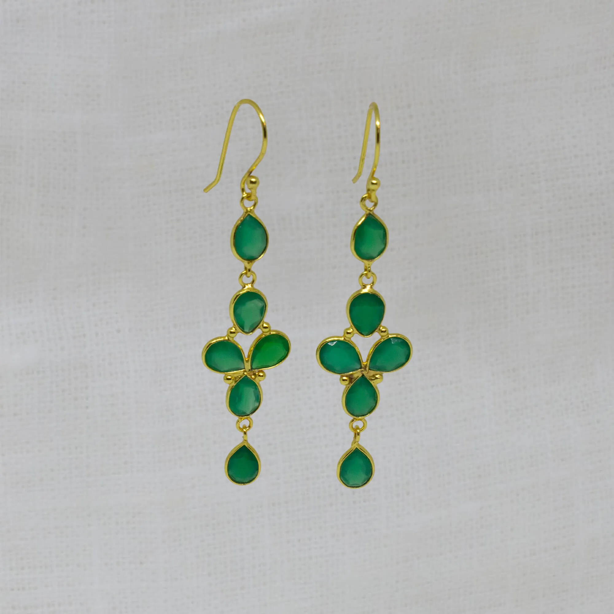 Gemstone and Gold Skye Earrings