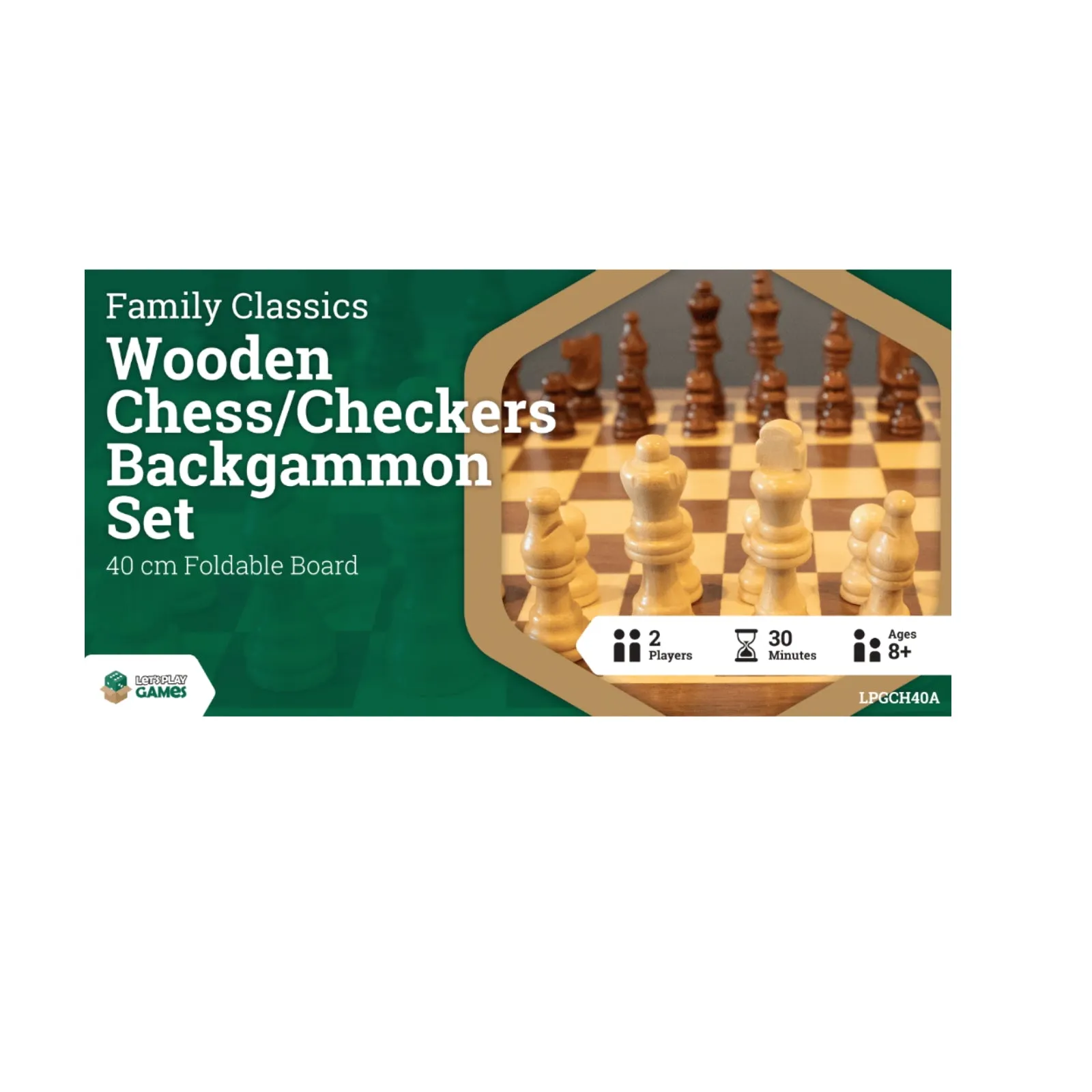 LPG Chess/Checkers/Backgammon 40cm