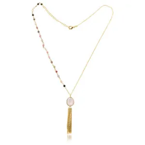 Luna Rainbow Moonstone Necklace