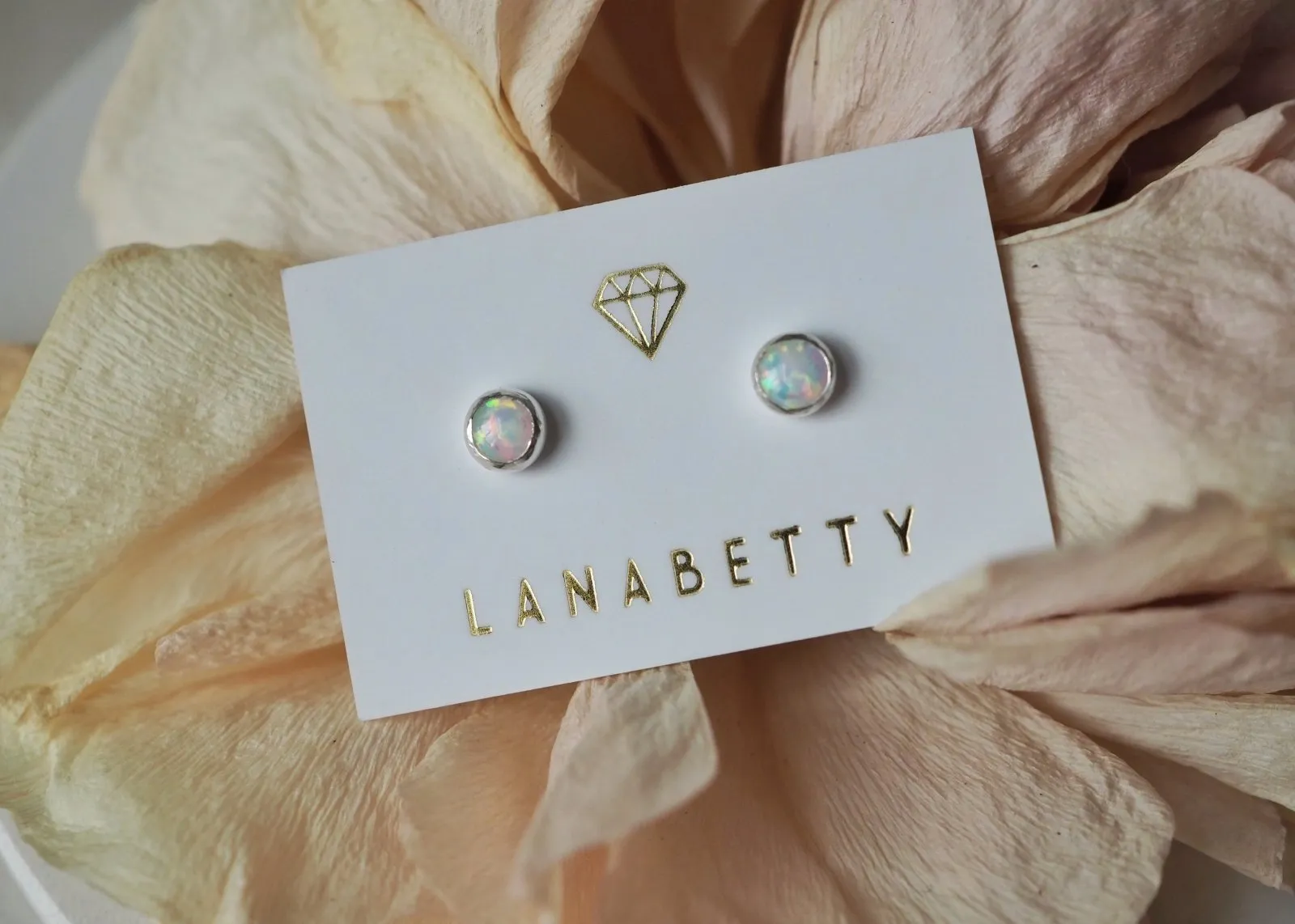 Lyra Gemstone Stud Earrings - 4mm