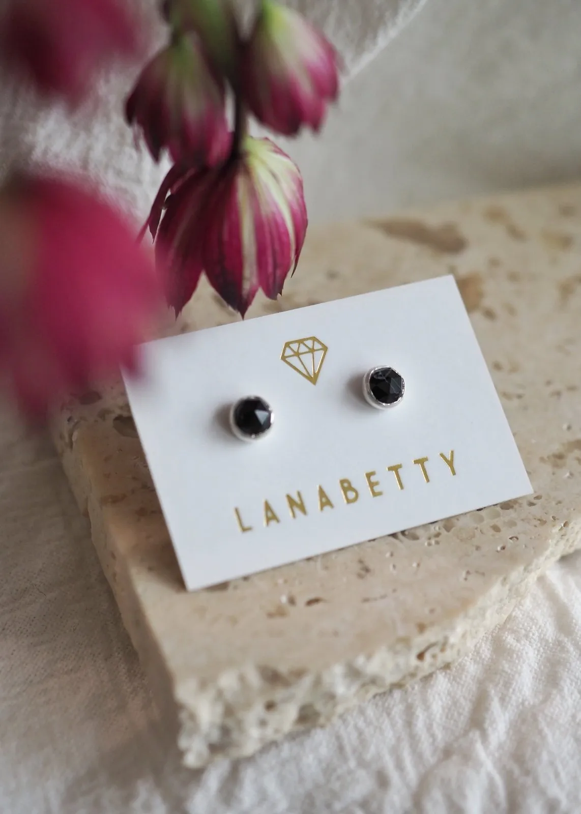 Lyra Gemstone Stud Earrings - 4mm