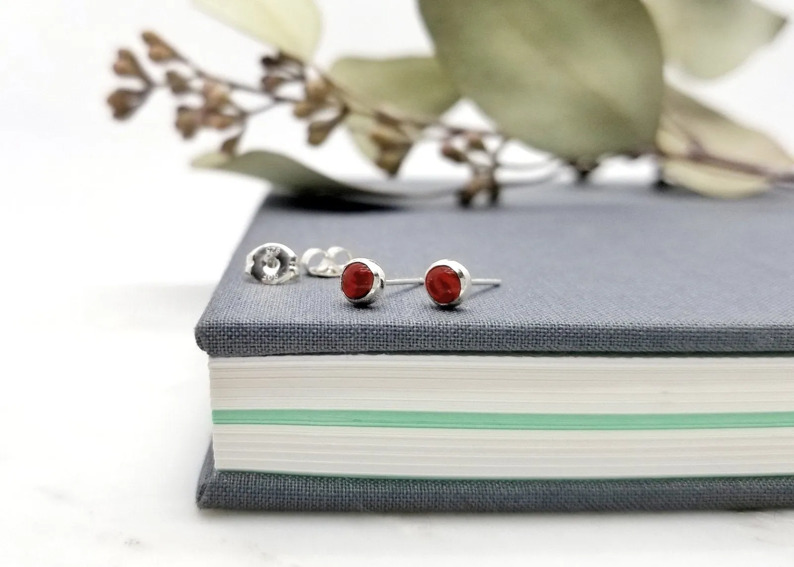 Lyra Gemstone Stud Earrings - 4mm