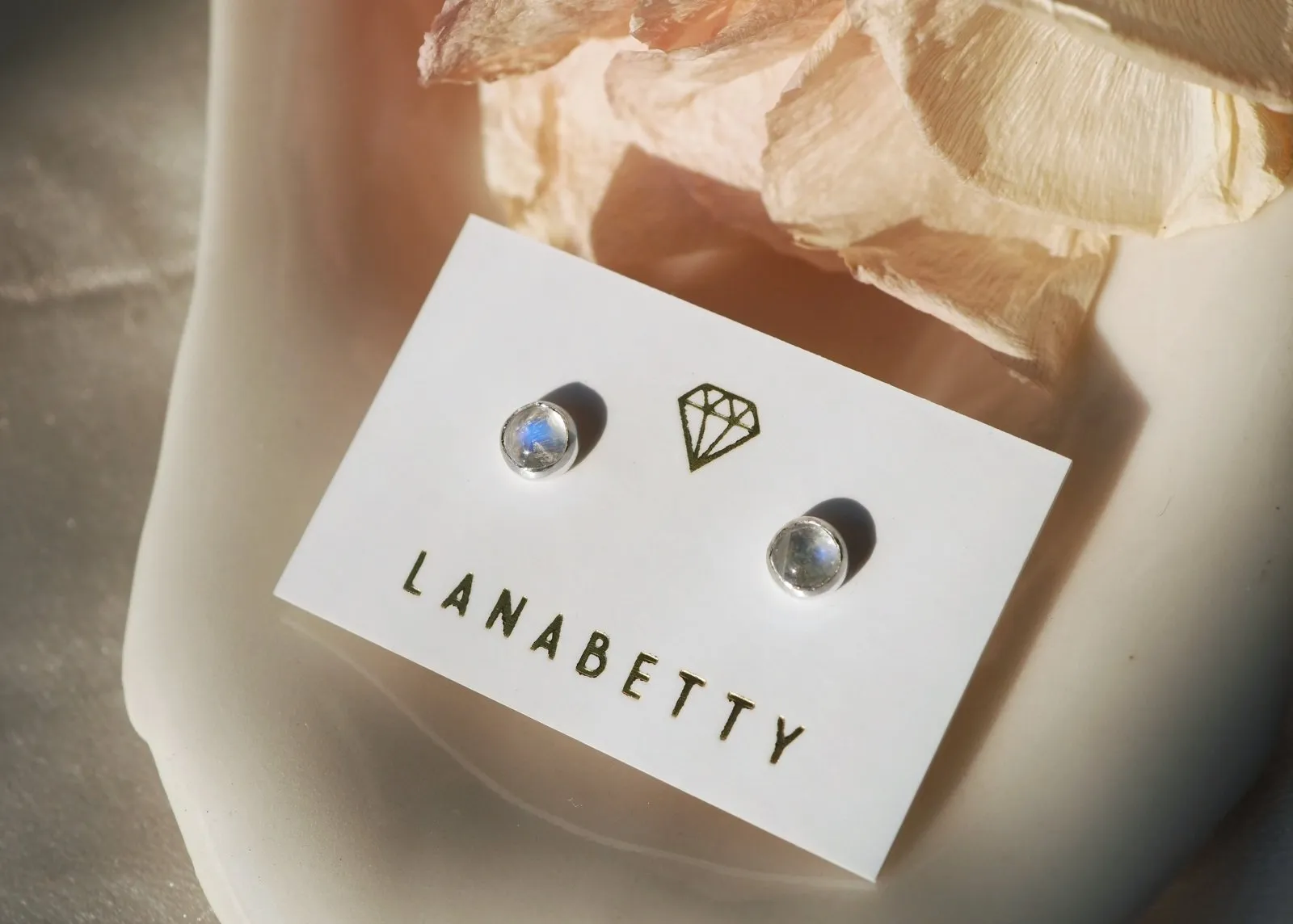 Lyra Gemstone Stud Earrings - 4mm