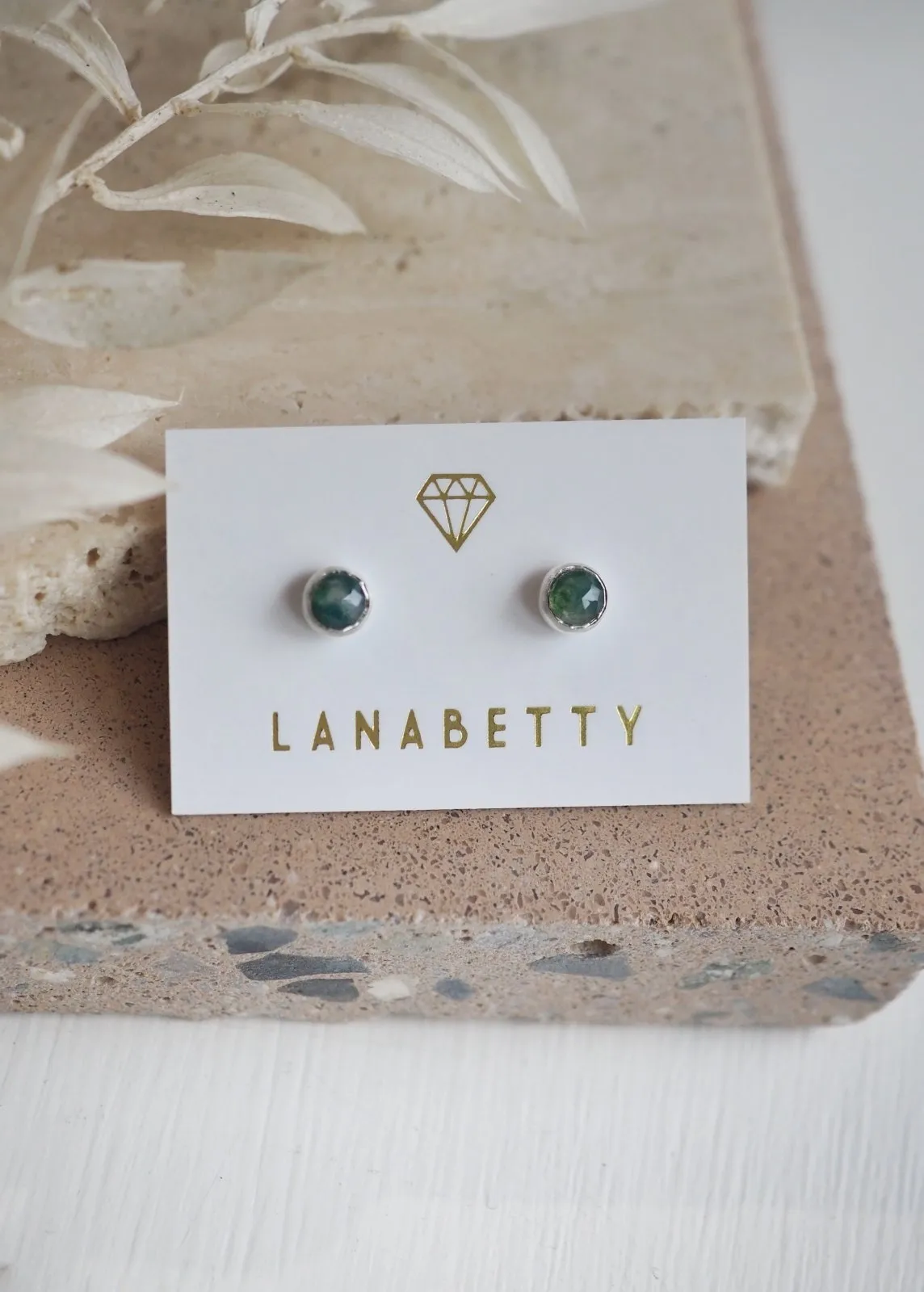 Lyra Gemstone Stud Earrings - 4mm