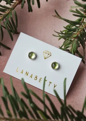 Lyra Gemstone Stud Earrings - 4mm