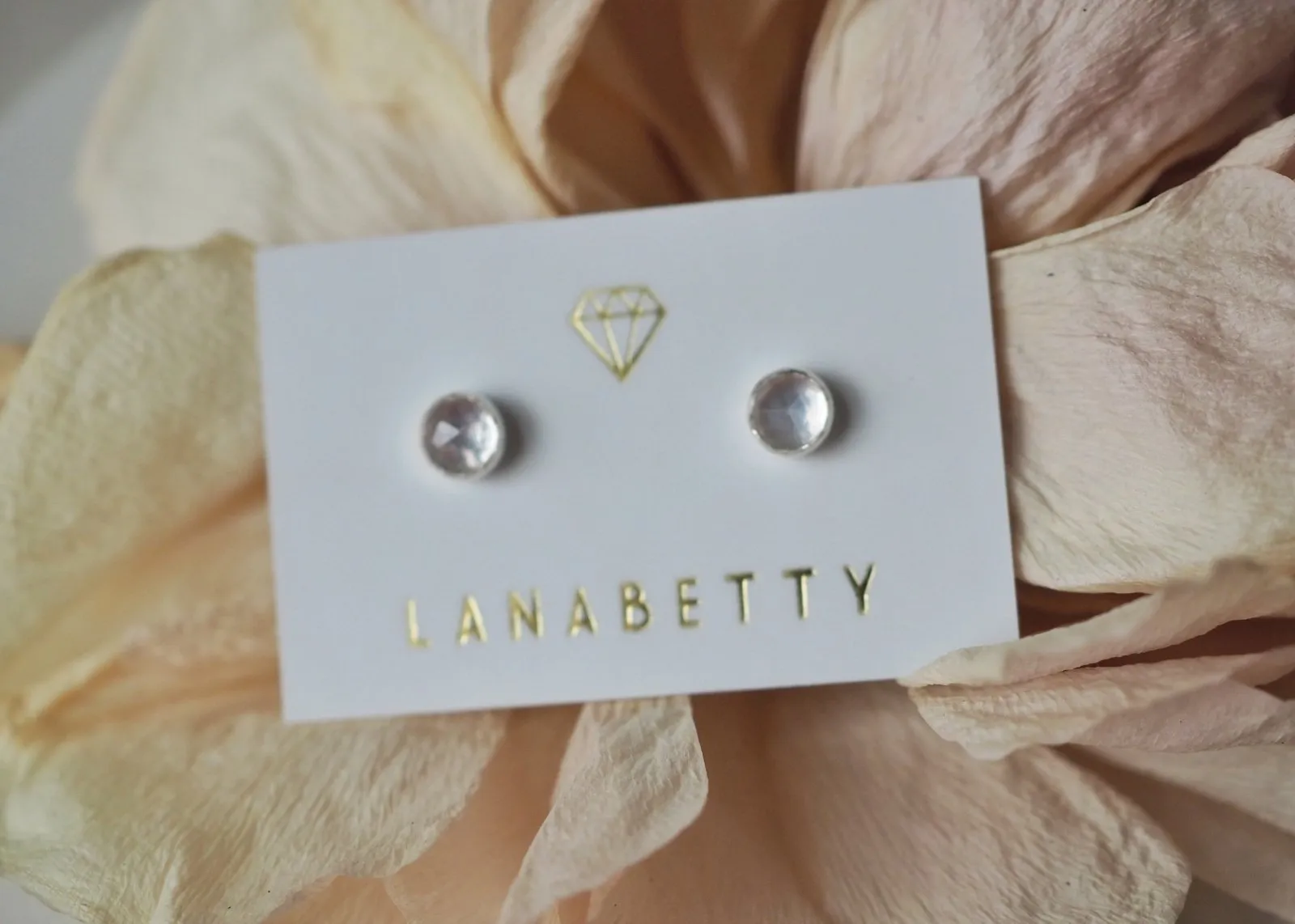 Lyra Gemstone Stud Earrings - 4mm