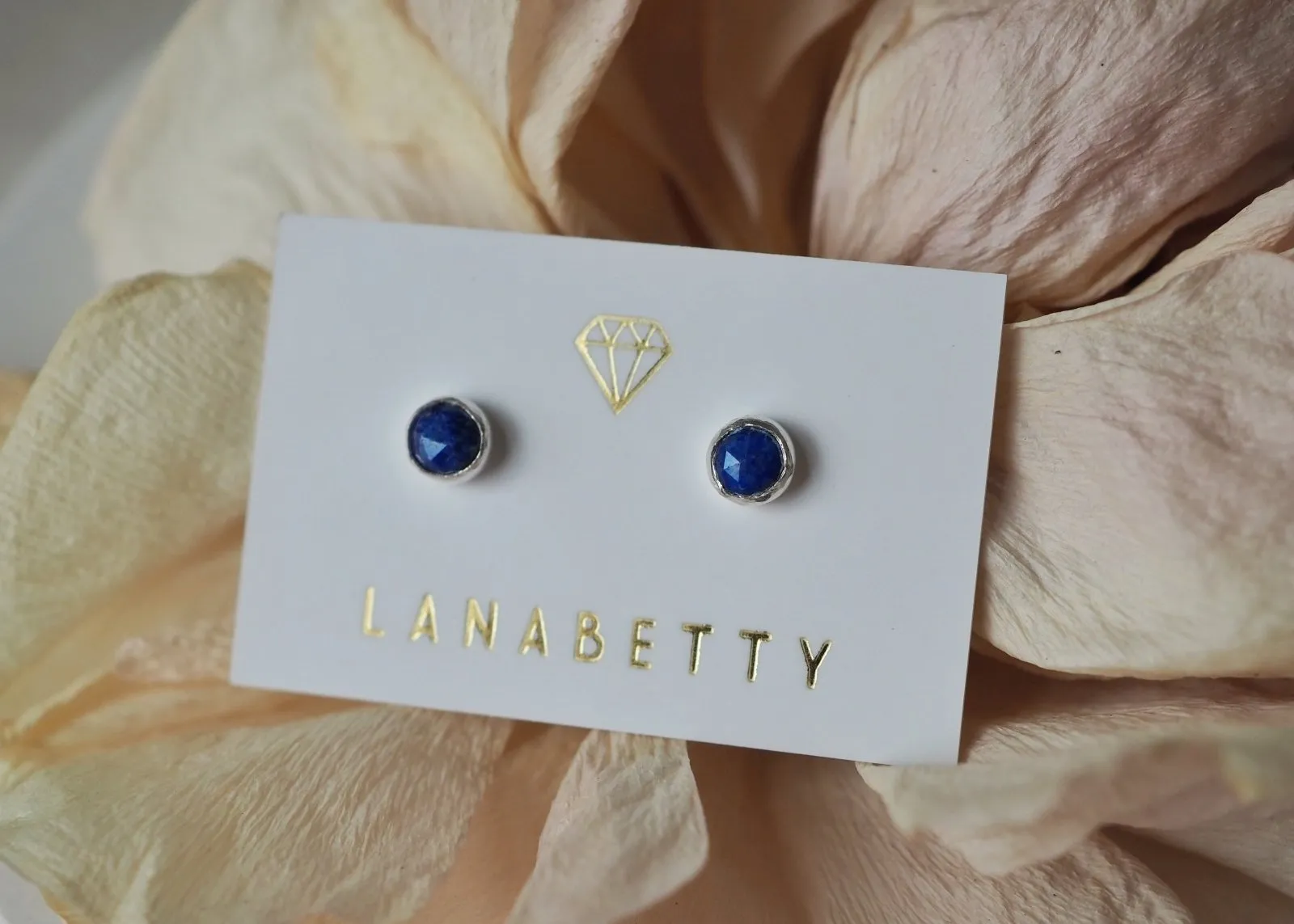Lyra Gemstone Stud Earrings - 4mm