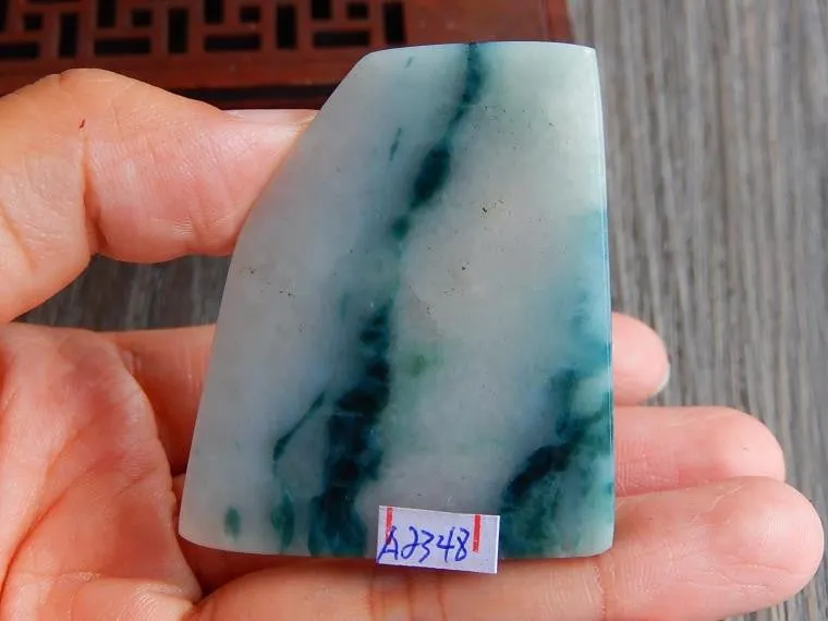 Natural Jade Rough Jadeite Raw (43g, 49X42X8mm)