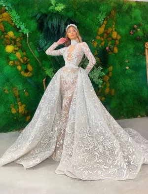 Pearl Long Beautiful  Wedding Dress