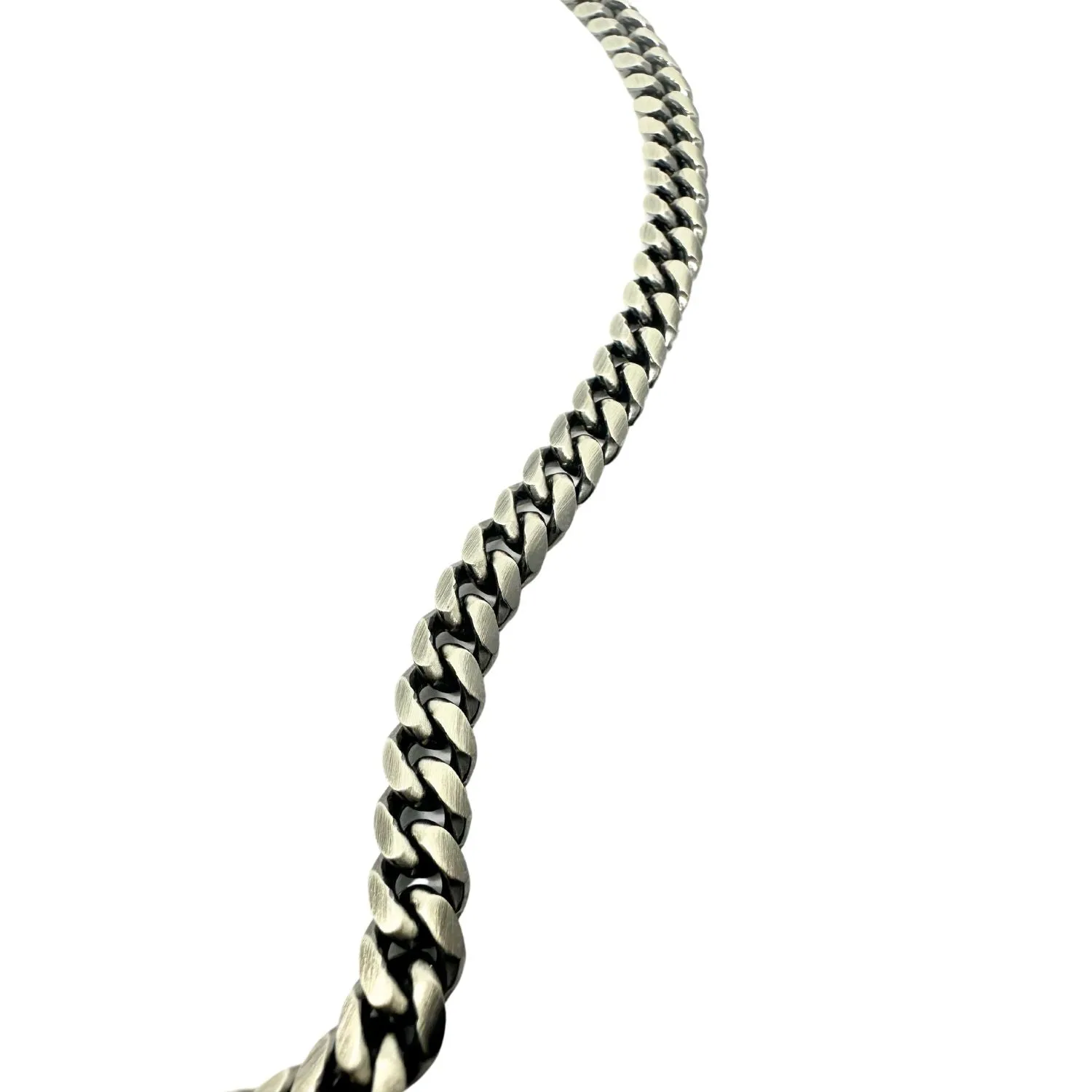 Satin And Oxide Curb Chain