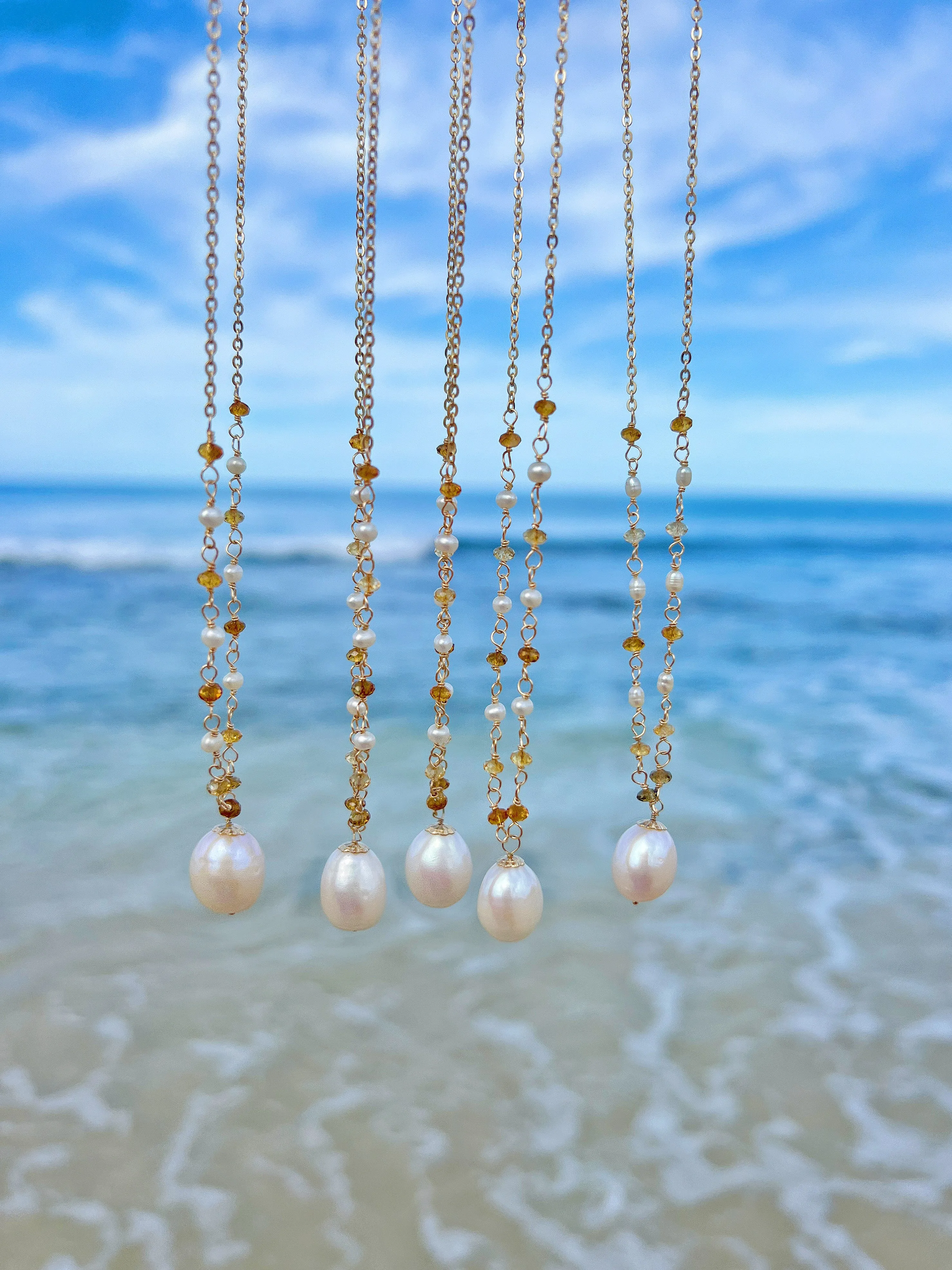 Sun-Kissed Pearl Necklace