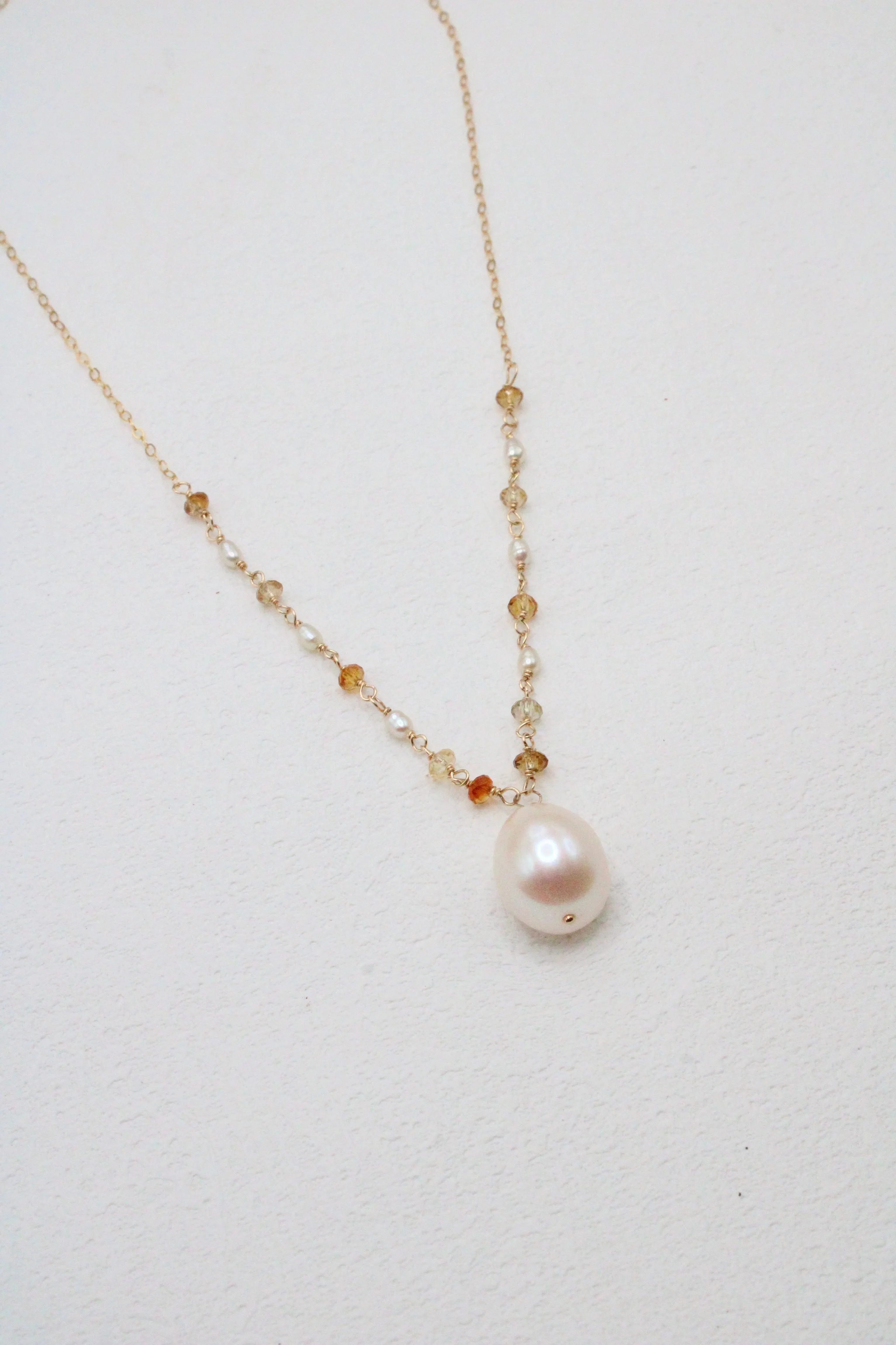Sun-Kissed Pearl Necklace