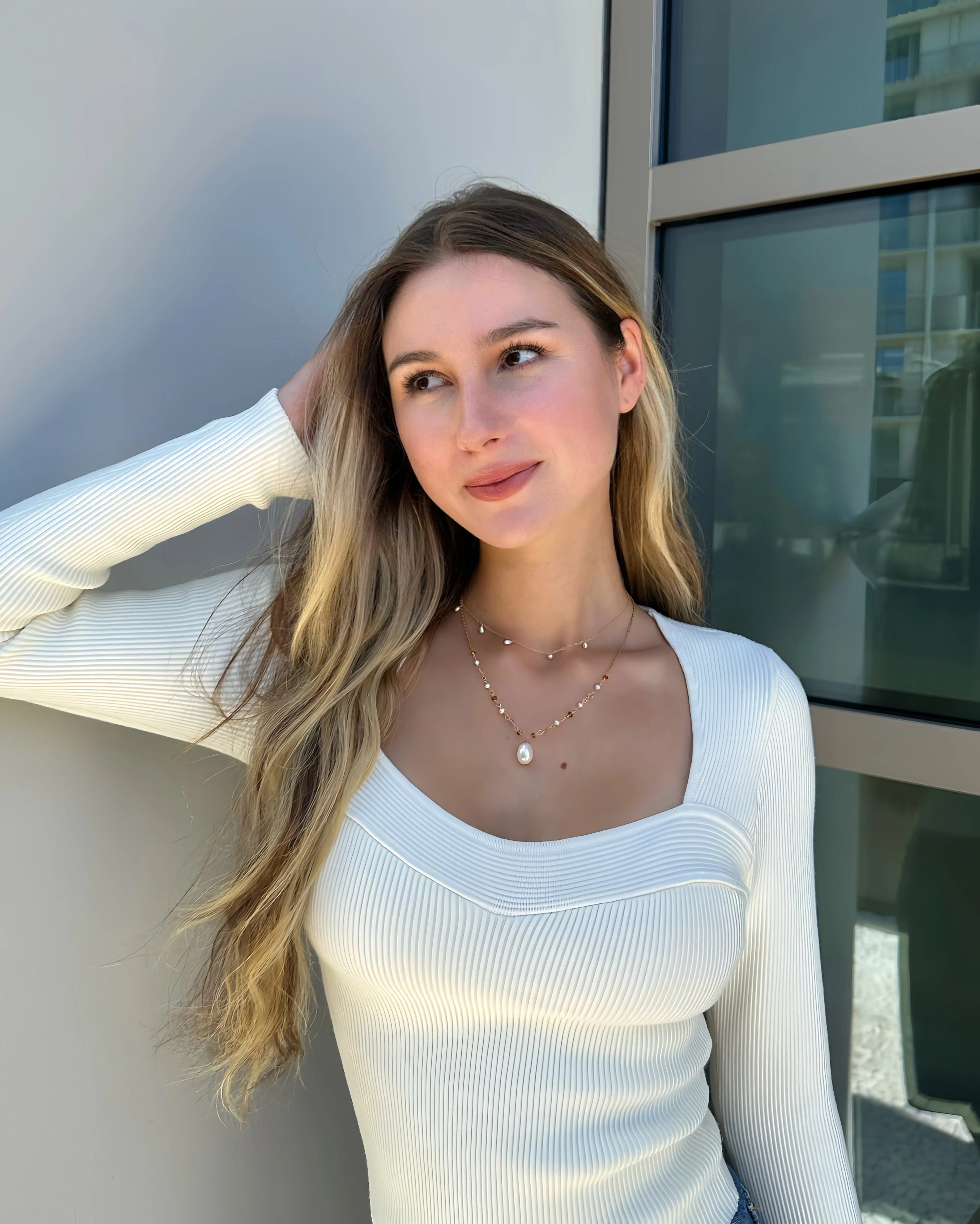 Sun-Kissed Pearl Necklace