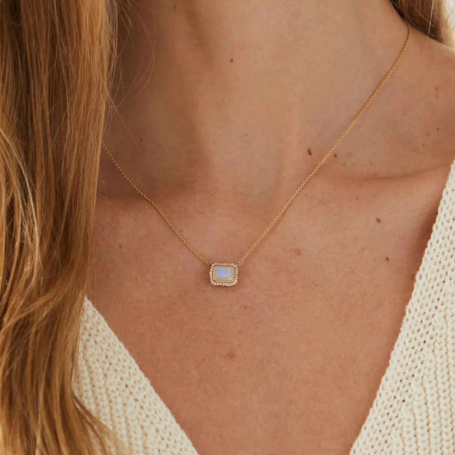 The Kaia Moonstone Necklace