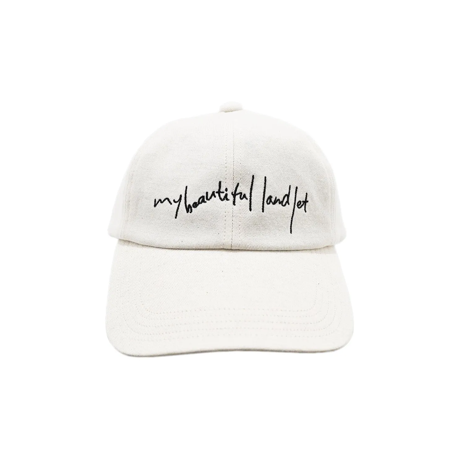 WM04-AC251045 COTTON LINEN BASEBALL LOGO CAP