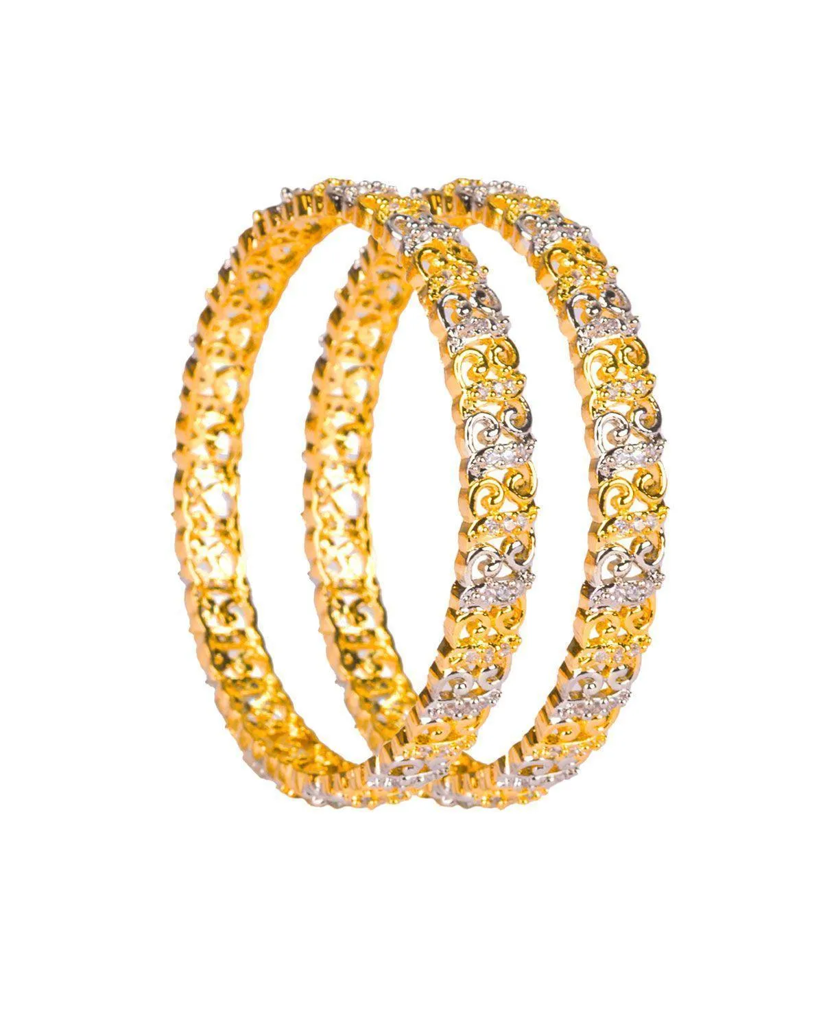 Zevarly Hanaya Beautiful AD Bangles