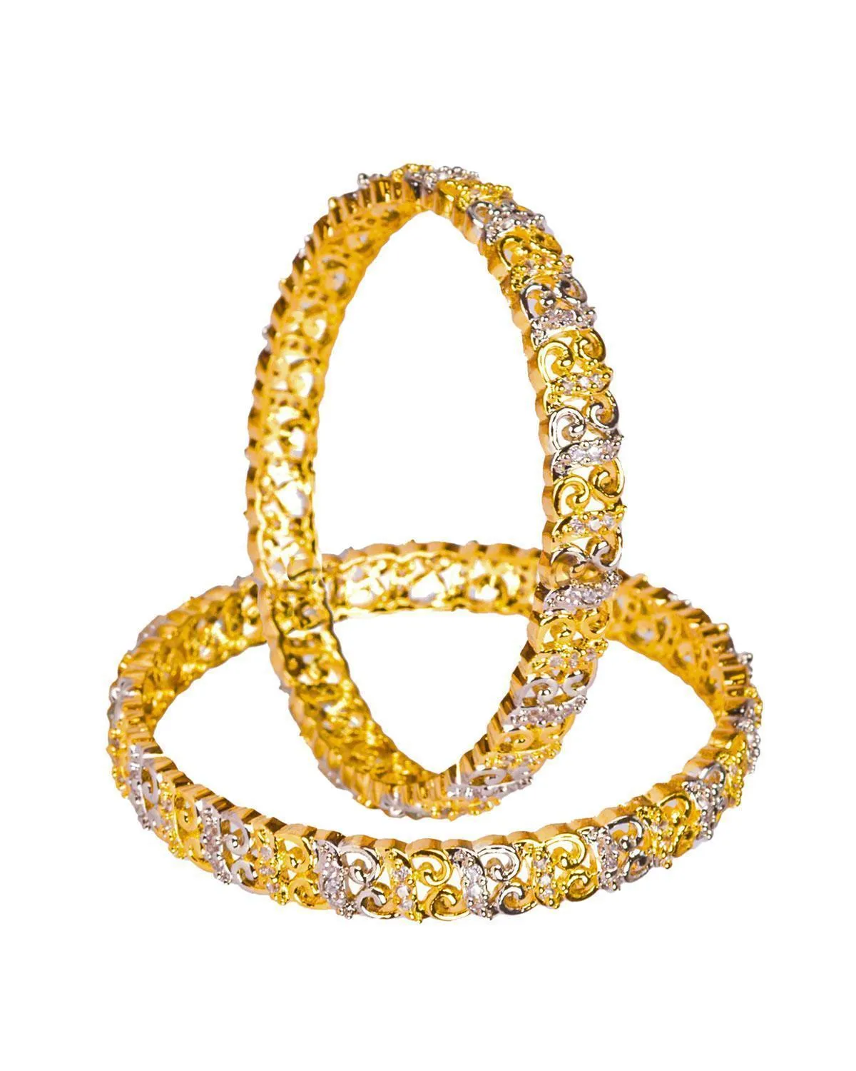 Zevarly Hanaya Beautiful AD Bangles